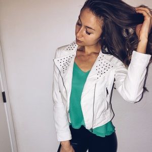 H&M Studded Jean Jacket